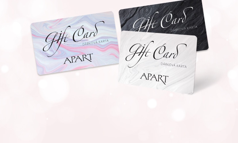 Dárkové karty v různých barvách