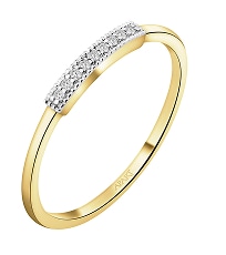 Zlatý prsten s diamanty