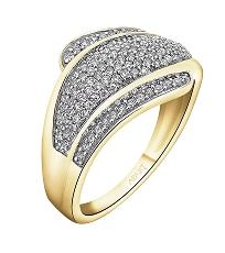 Zlatý prsten s diamanty