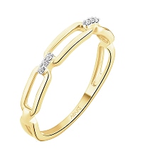 Prsten z  zlata s diamantem