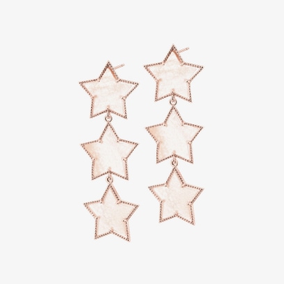 Růžový zlatý prsten s hvězdou na vrcholu z kolekce Star od artelionie