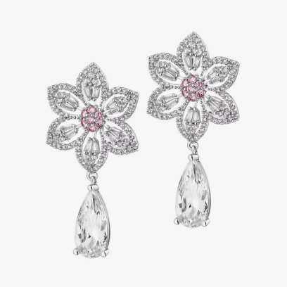 Náušnice ve tvaru diamantu z kolekce Flowers od artelion