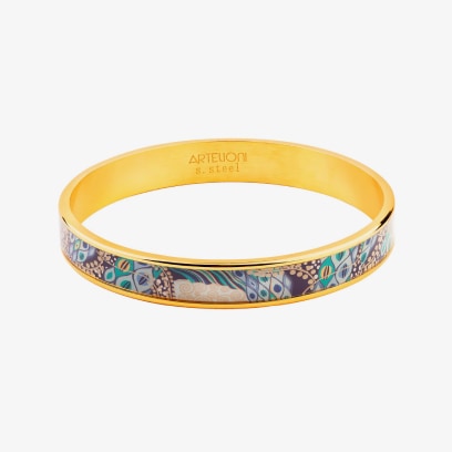 Zlatý prsten s malovanou mozaikou z kolekce Secret od Artelioni