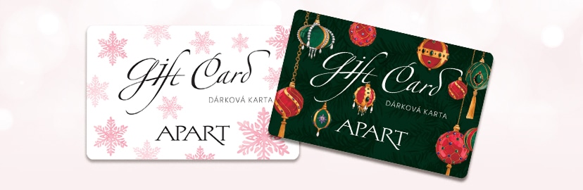 Dárková karta s vánočním vzorem