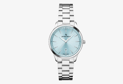 Albert Riele Concerto hodinky - ocelový náramek, modré pouzdro