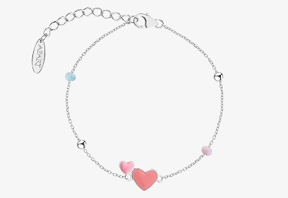 Stříbrný náramek s přívěsky