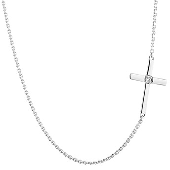 Stříbrný náhrdelník s křížkem