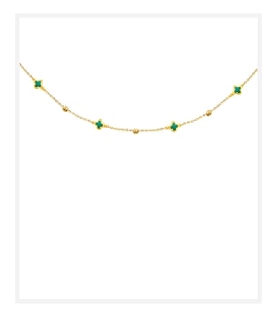 Zlatý náramek - čtyřlístek