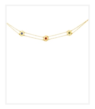 Zlatý náramek - květy