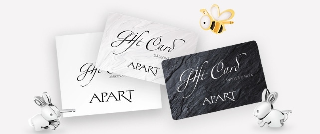 stříbrné, bílé a černé dárkové karty