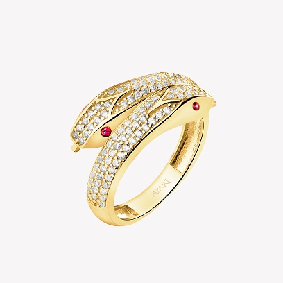 Náhrdelník z ušlechtilé oceli - Had