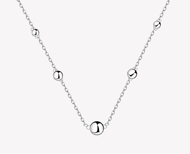 Stříbrný náhrdelník - kuličky