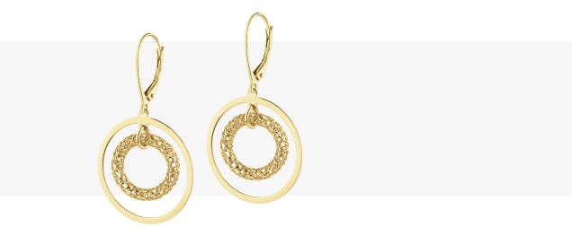 Stříbrné náušnice - kruhy