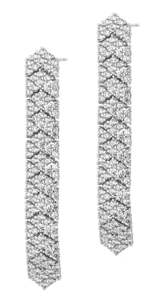 Stříbrné náušnice s kubickou zirkonií