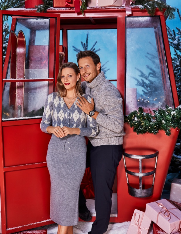 Magdalena Boczarska s Mateuszem Banasiukem - zlaté šperky a hodinky Albert Riele Premiere