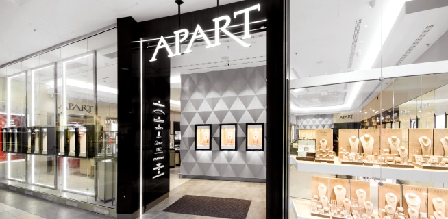 Showroom Apart ve varšavské Galerii Mokotów