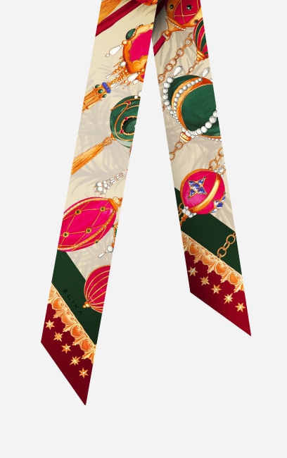 Colorful silk scarf