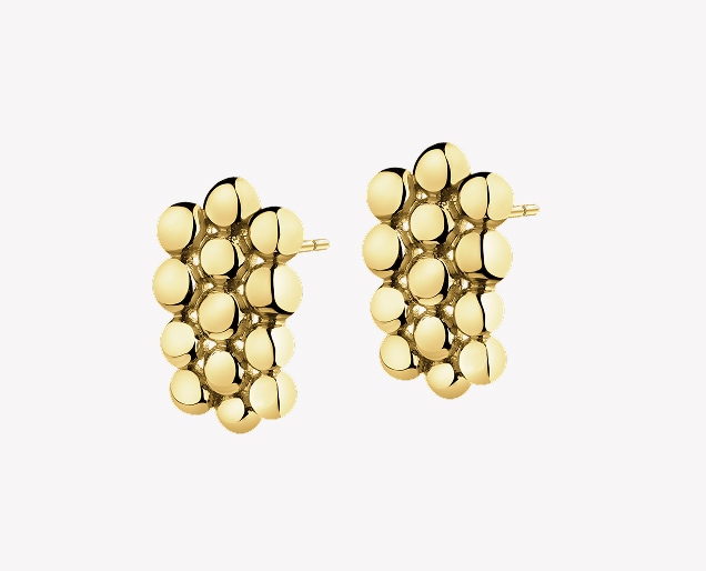Gold earrings - balls