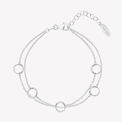 Silver bracelet - circles