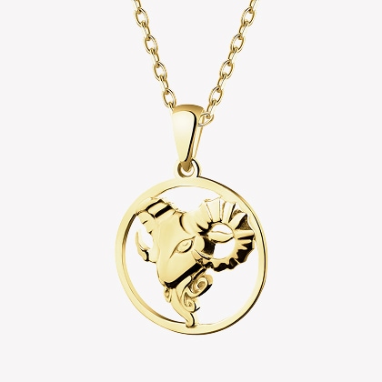 Gold pendant - Aries