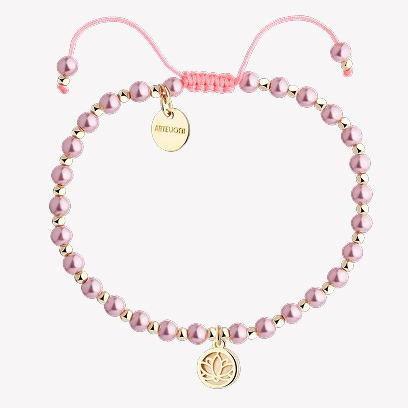 Pink beaded bracelet