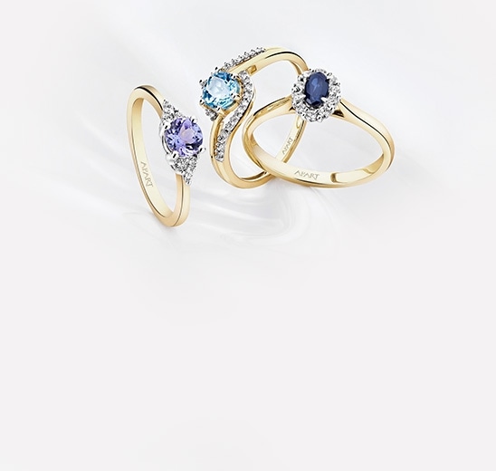 ENGAGEMENT RINGS WITH COLOURFUL PRECIOUS GEMS