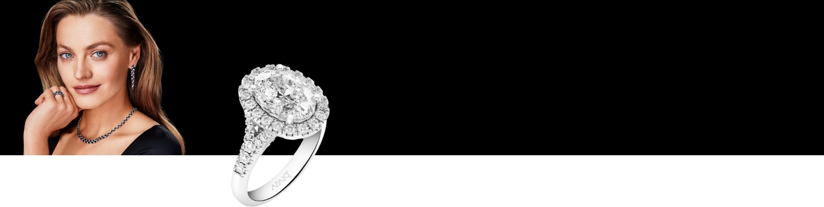 Model Anna Jagodzińska in diamond jewellery styling