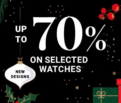 70% on selected watches