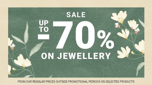 Sale up to -70% on jewellery