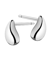 Silver earrings - teardrops