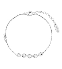 Silver bracelet with cubic zirconia
