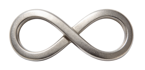 Silver pendant - infinity sign
