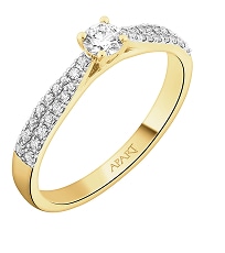 Yellow Gold Ring with Diamonds