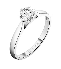 Gold ring decorated with diamonds