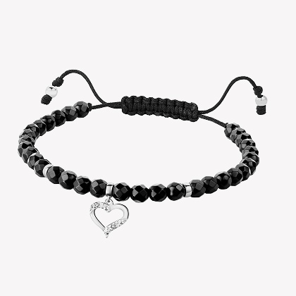 Bracelet with black stones