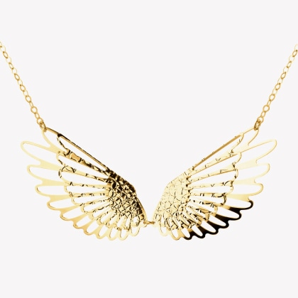 Gold pendant - wings