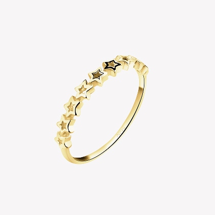Gold ring - stars