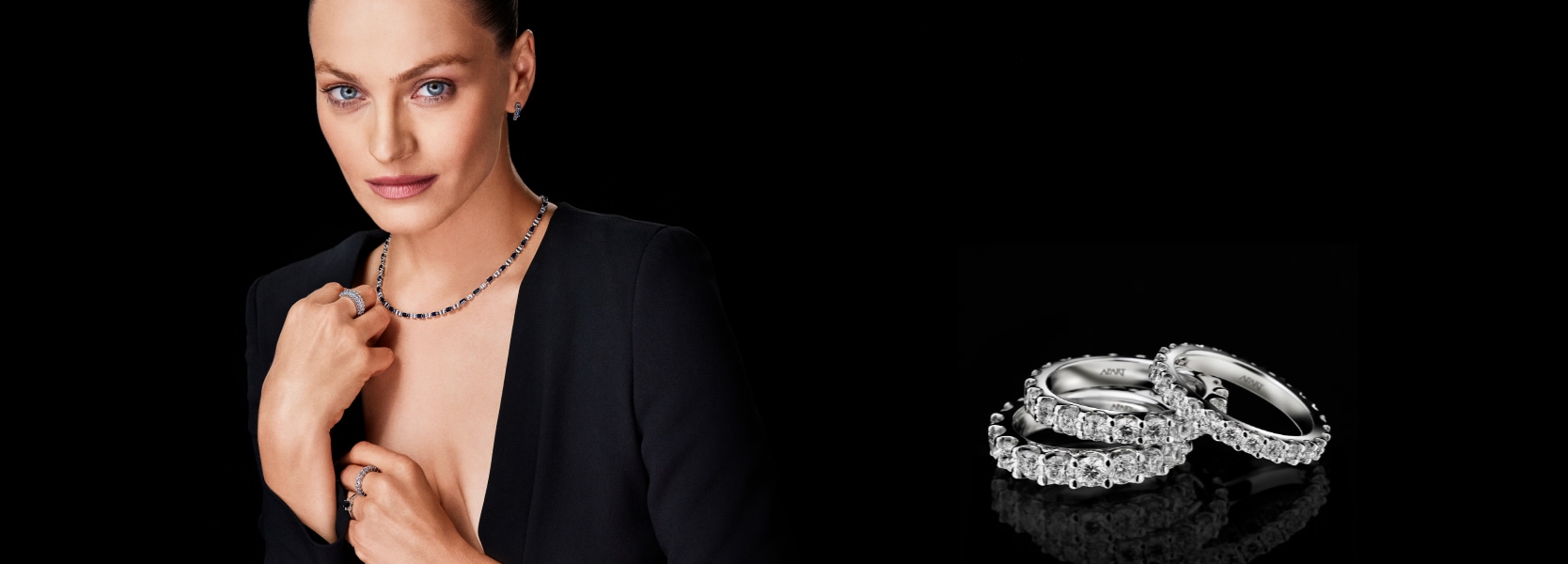 Anna Jagodzińska in diamond jewelry styling