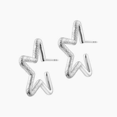 Silver earrings - star