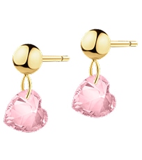 Rose gold pendant with diamonds and pearl