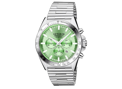Aztorin watch with a stainless steel bracelet