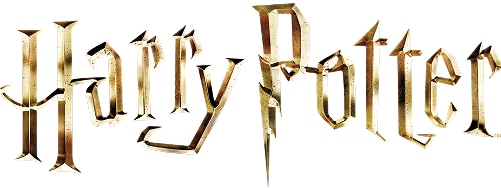 Logo Harry Potter in gold color