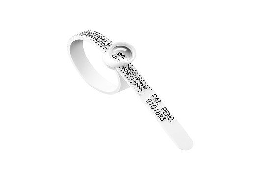 Miara na palec dłoni do ustalenia rozmiaru pierścionka