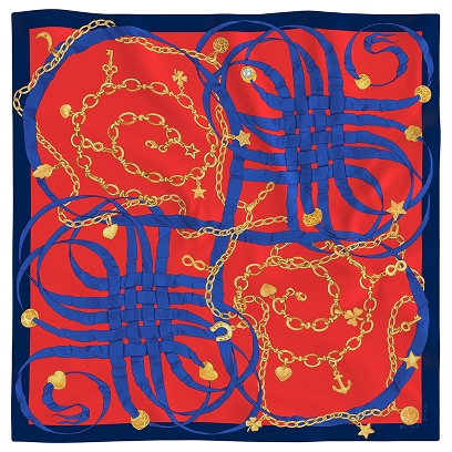 Apaszka jedwabna - Portofino Red
