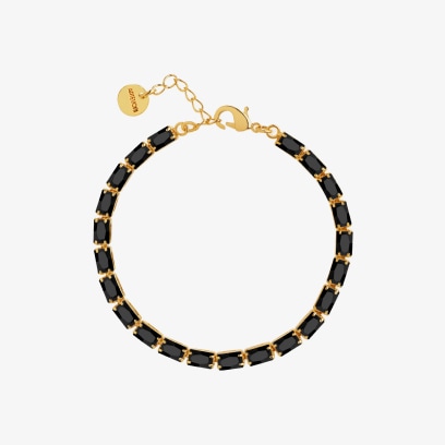 Złota bransoletka zdobiona kamieniami z kolekcji belissima Artelioni