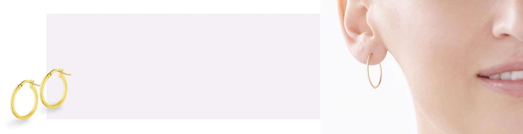 Złote kolczyki koła