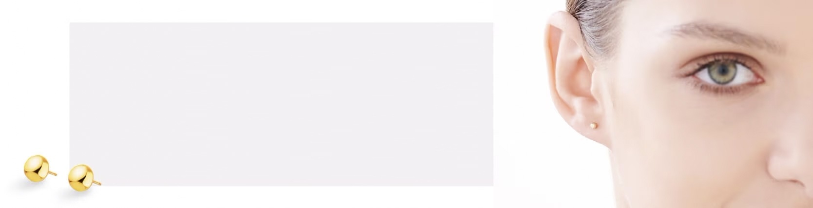 Złote kolczyki kulki