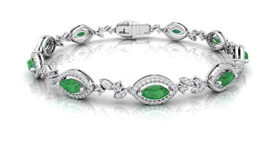 Diamonds with emeralds