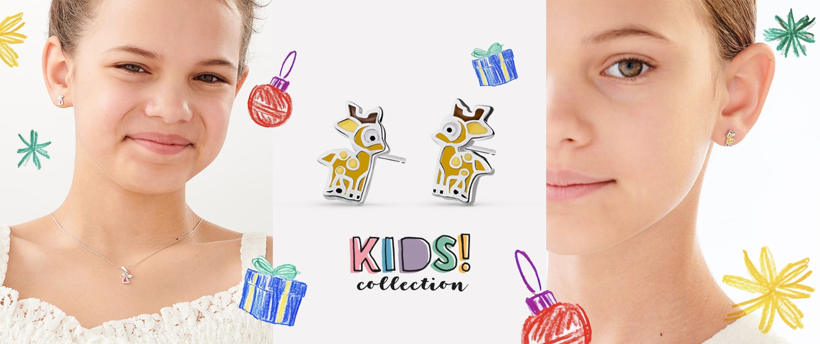 Dzieci prezentujące biżuterię z kolekcji kids collection