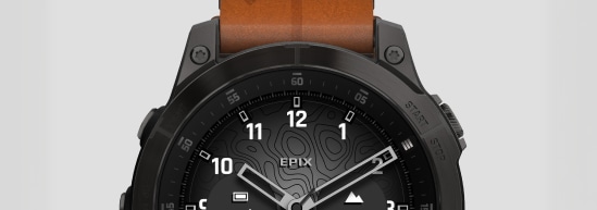 Zegarek marki Garmin Epix - opaska skórzana
